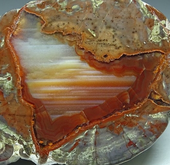 Oregon Thunderegg from Mill Creek, Stein's Pillar, Oregon, USA [db_pics/pics/AAU05-image2.JPG]