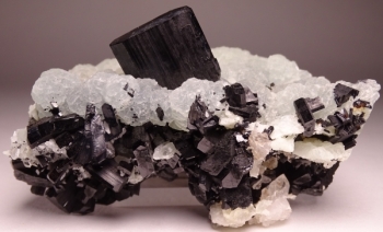 Babingtonite on Prehnite from Qiaojia, Zhaotong Prefecture, Yunnan Province, China [db_pics/pics/DSC04614.jpg]