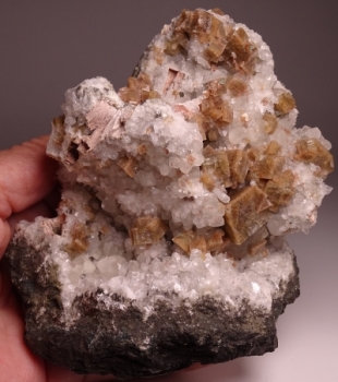 Chabazite with Calcite on Matrix from West Peterson, New Jersey [db_pics/pics/batch_300DSC01391.jpg]